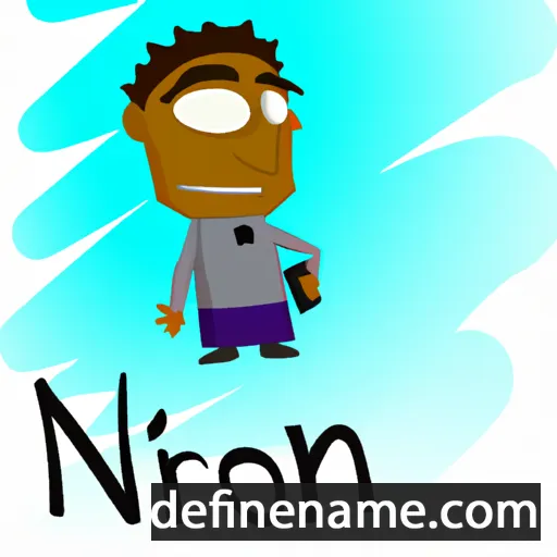 cartoon of the name Niron