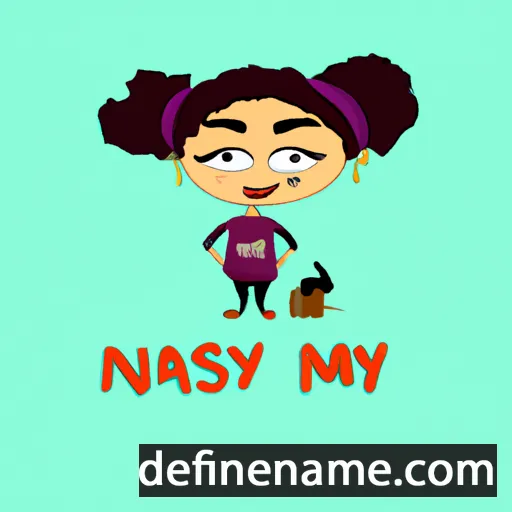 cartoon of the name Nisay