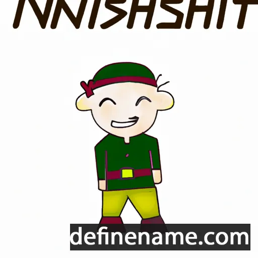 cartoon of the name Nischinth