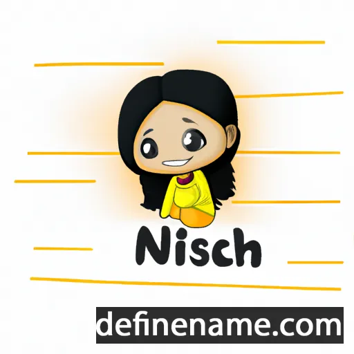 Nischitha cartoon