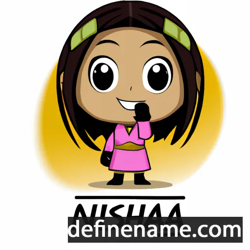 cartoon of the name Nishada