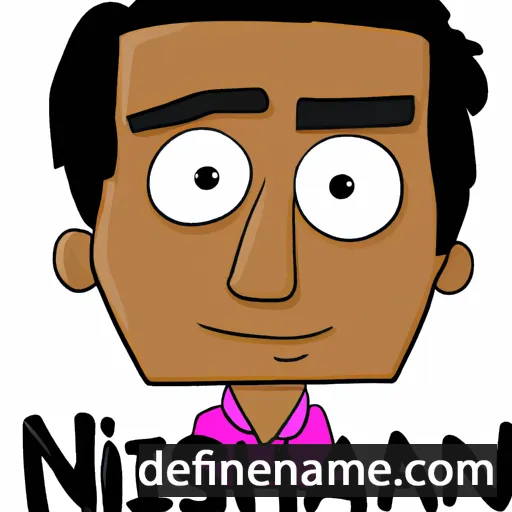 cartoon of the name Nishan