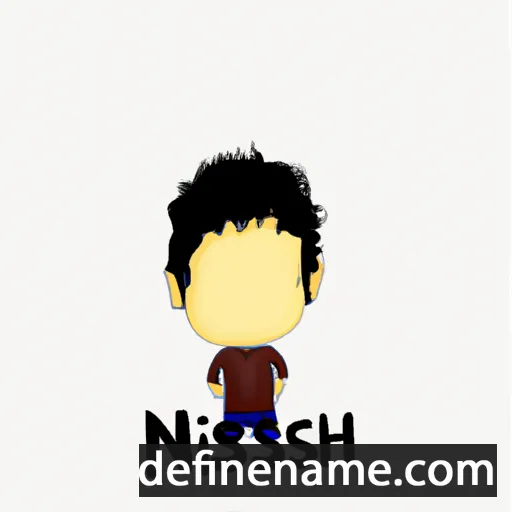 cartoon of the name Nishan