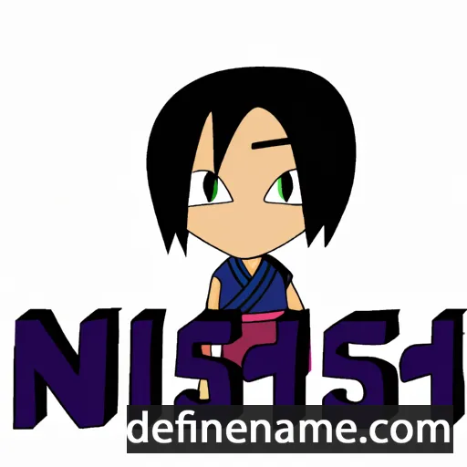 cartoon of the name Nishi