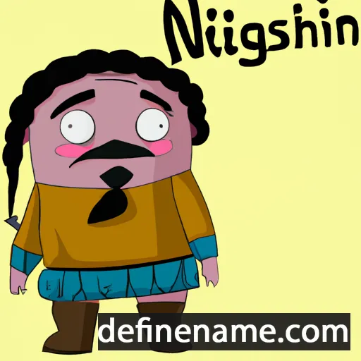 cartoon of the name Nishongul