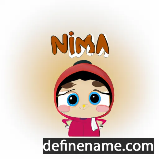 cartoon of the name Nisma