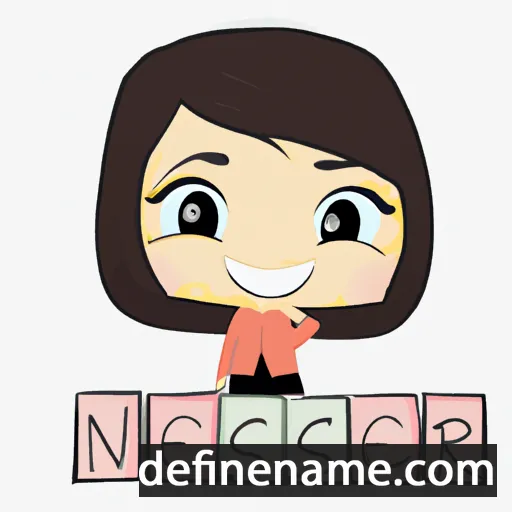 cartoon of the name Nisreen