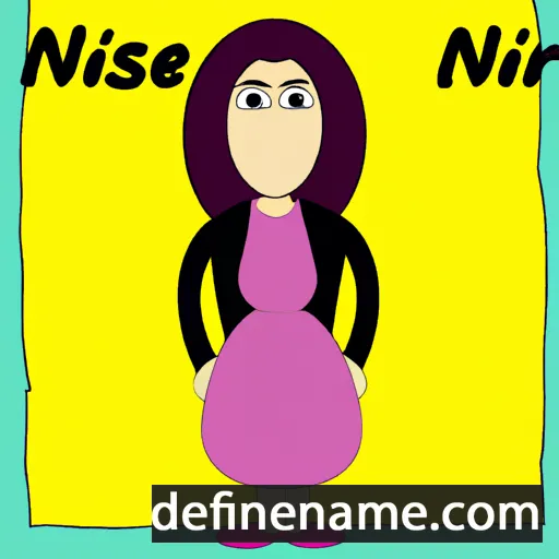 cartoon of the name Nisrine