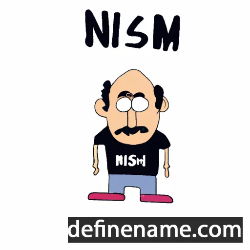 cartoon of the name Nissim