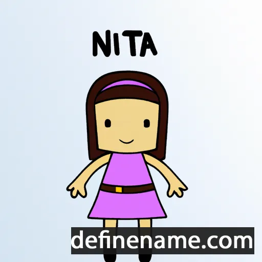 cartoon of the name Nita