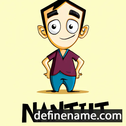 cartoon of the name Nitant