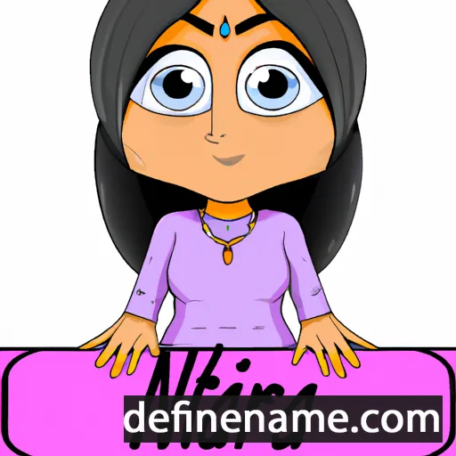 cartoon of the name Nitara