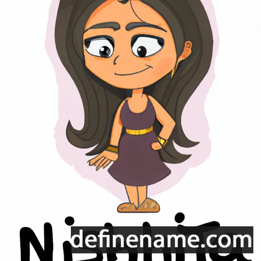 cartoon of the name Nitasha