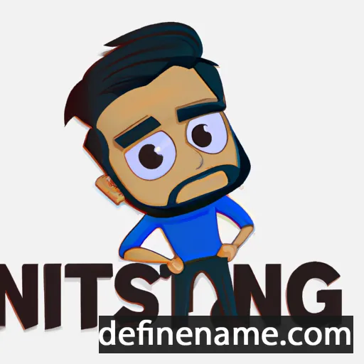 cartoon of the name Nitinsingh