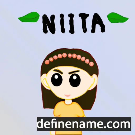 cartoon of the name Nitta