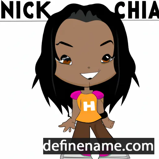 cartoon of the name N'kiah