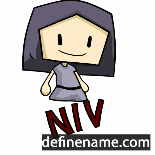 cartoon of the name Nivi