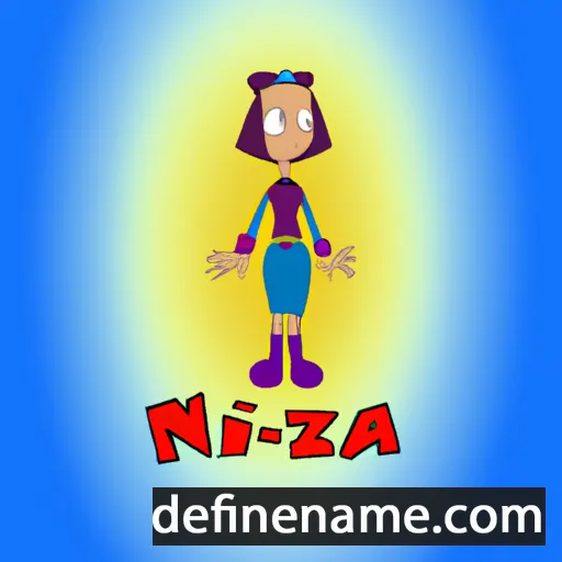 cartoon of the name Nixza