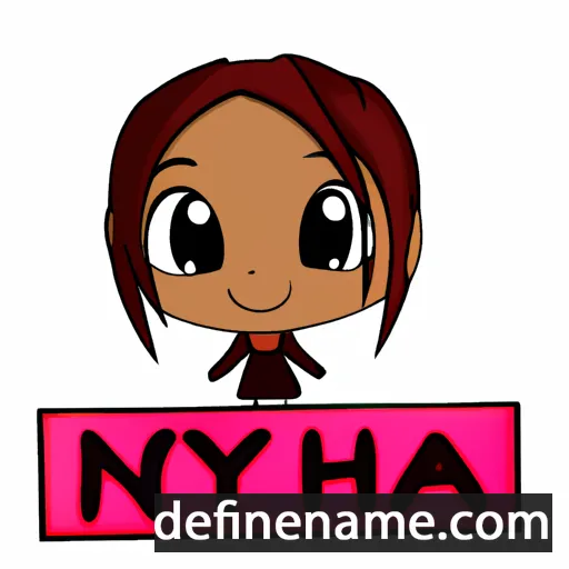 cartoon of the name Niya