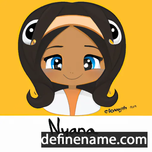 cartoon of the name Niyanna