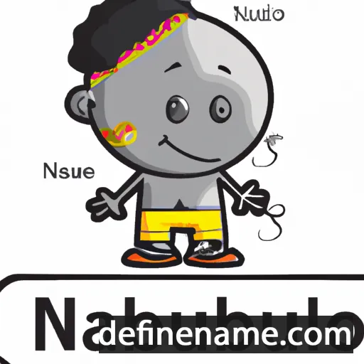 cartoon of the name Njabulo