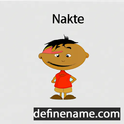 cartoon of the name Nkateko