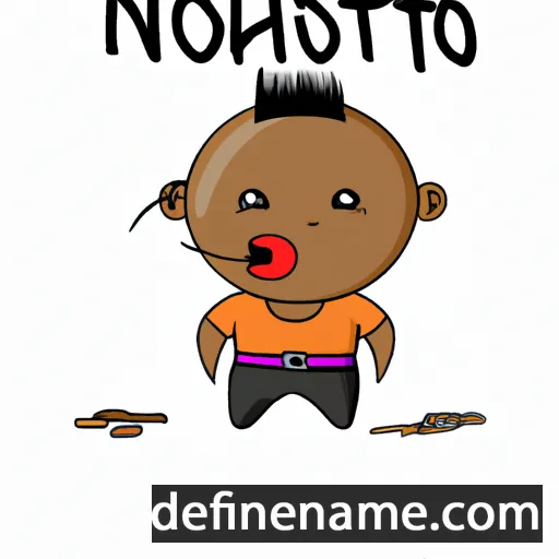 cartoon of the name Nkosnathi