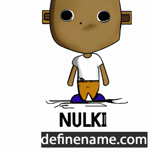 cartoon of the name Nkuli