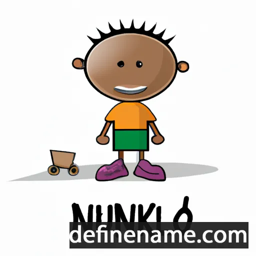 cartoon of the name Nkululeko