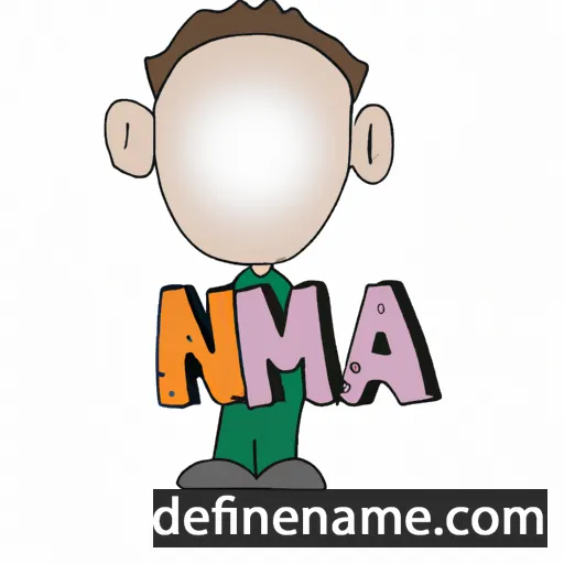 cartoon of the name Nma