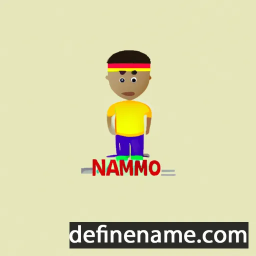 cartoon of the name Nnamso