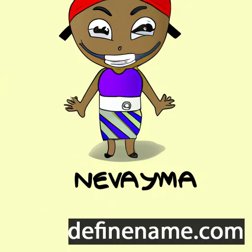 cartoon of the name Nnyawedzeni