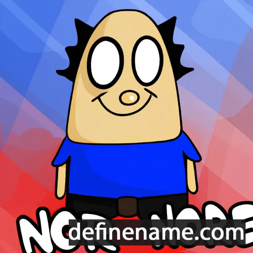 cartoon of the name Nórber