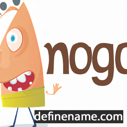 cartoon of the name Noag