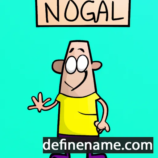 cartoon of the name Noalig