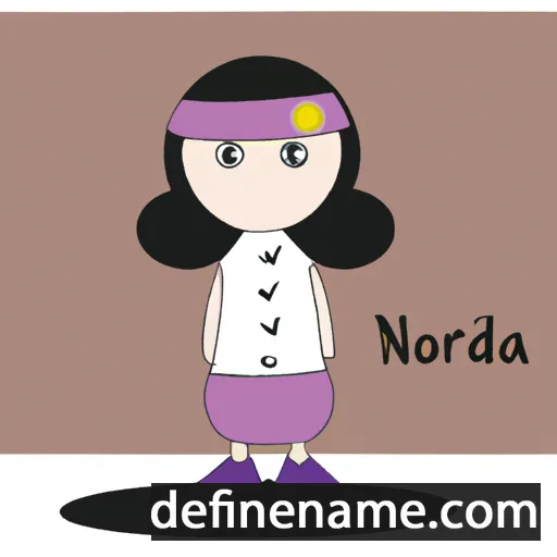 cartoon of the name Nodira