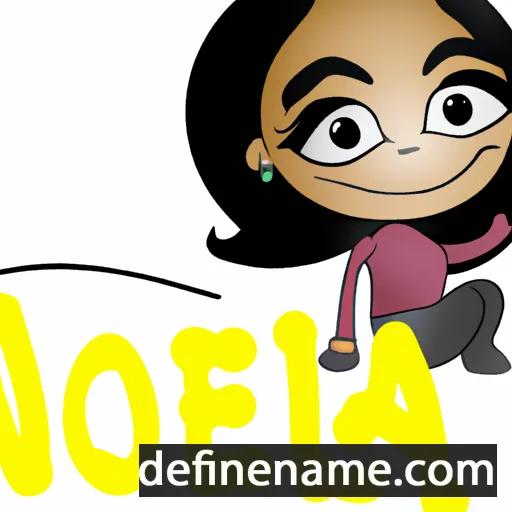 cartoon of the name Noéla