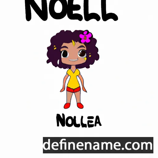 cartoon of the name Noélia