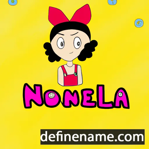 cartoon of the name Noélina