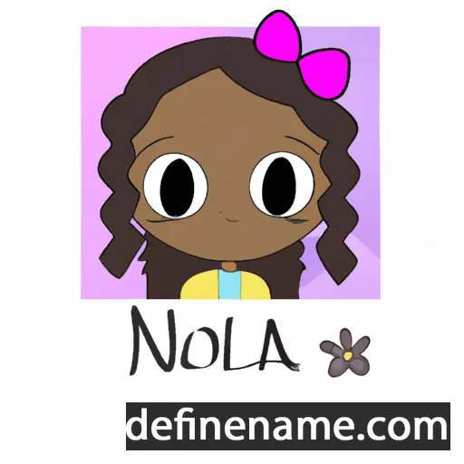 cartoon of the name Noèlia