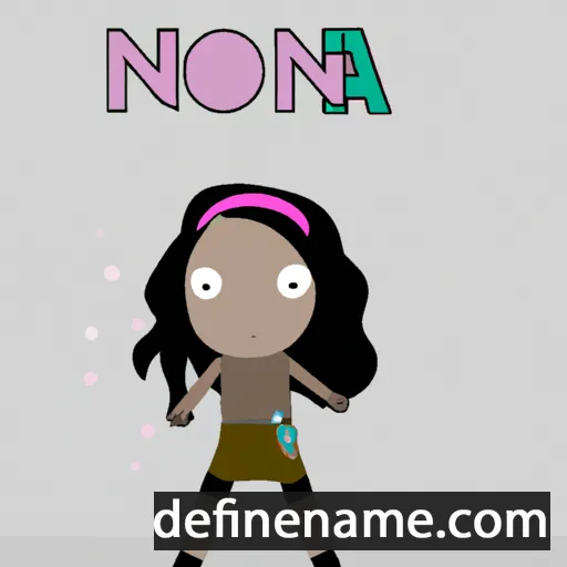 cartoon of the name Noëna