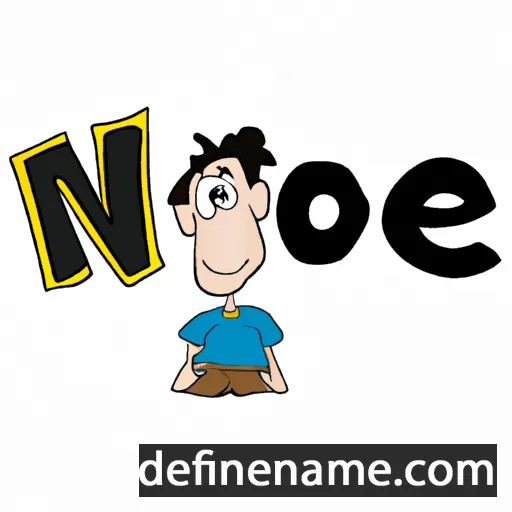 cartoon of the name Noe