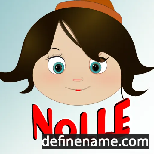 cartoon of the name Noele