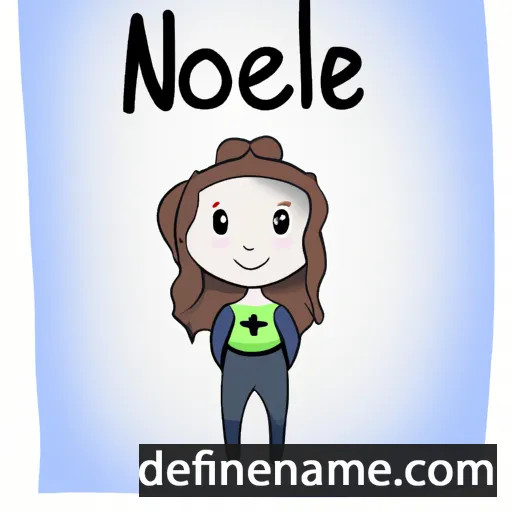 cartoon of the name Noele