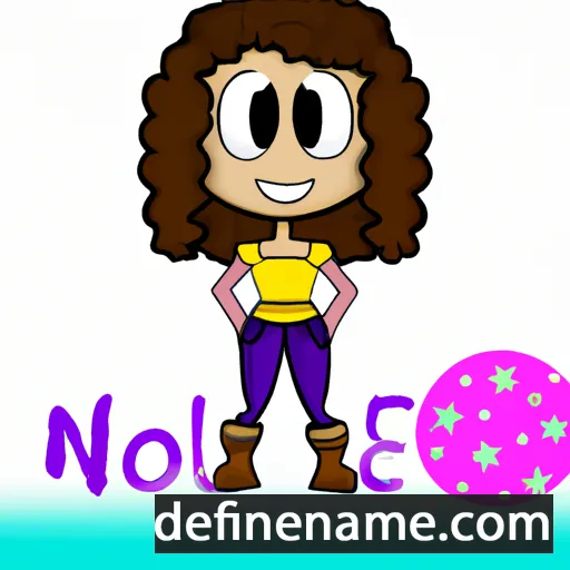 cartoon of the name Noelí