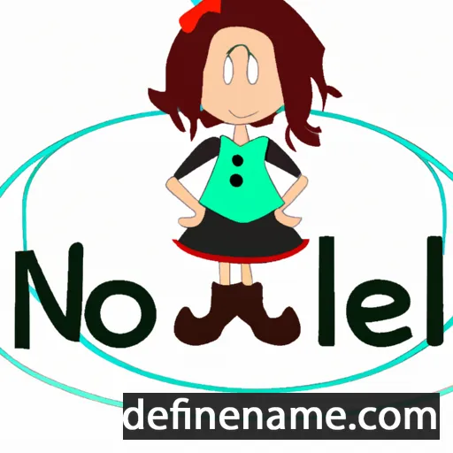 cartoon of the name Noelise