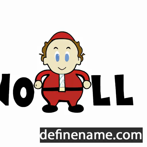 cartoon of the name Noell