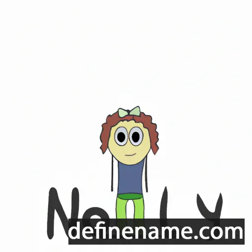 cartoon of the name Noely