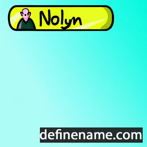 cartoon of the name Noelyn