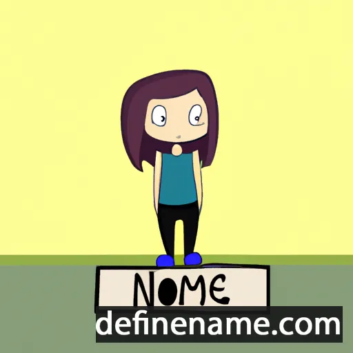 cartoon of the name Noeme